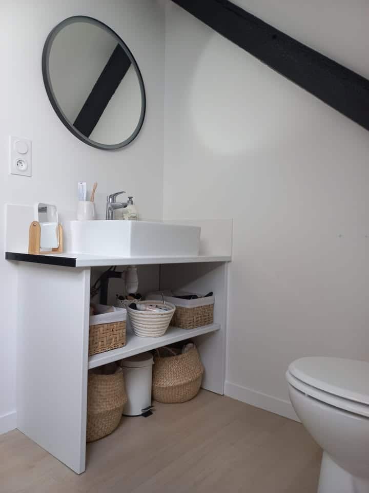 Renovation dune salle de bain a Merlevenez Pose de revetement 1 1871726006354067 - Quimper Brest